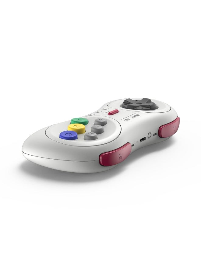 8Bitdo M30 Bluetooth Controller for Switch, Windows and Android, 6-Button Layout for SEGA’s Classic Games (White) - Image 2