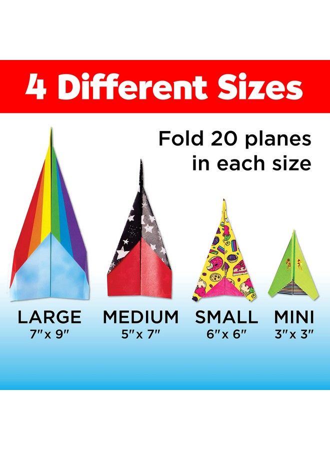Creativity for Kids Fold And Launch Paper Airplanes Create 80 Paper Planes 2 Airplane Launchers Crafts For Kids Age 6 8+ - Image 4