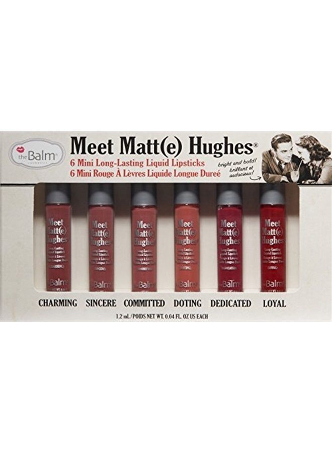 theBalm Meet Matt(e) Hughes Set of 6 Mini Long-Lasting Liquid Lipsticks, 0.04 Ounce (Pack of 6) - Image 2