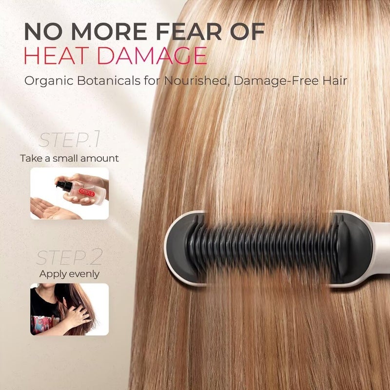 TYMO Weightless Hair Oil | Organic Nourishing Hair Treatment for Shine, Smoothness and Protection | Vegan Hair Serum Perfect for Dry, Damaged, Frizzy and Curly Hair, 2.7 Fl Oz - Image 5