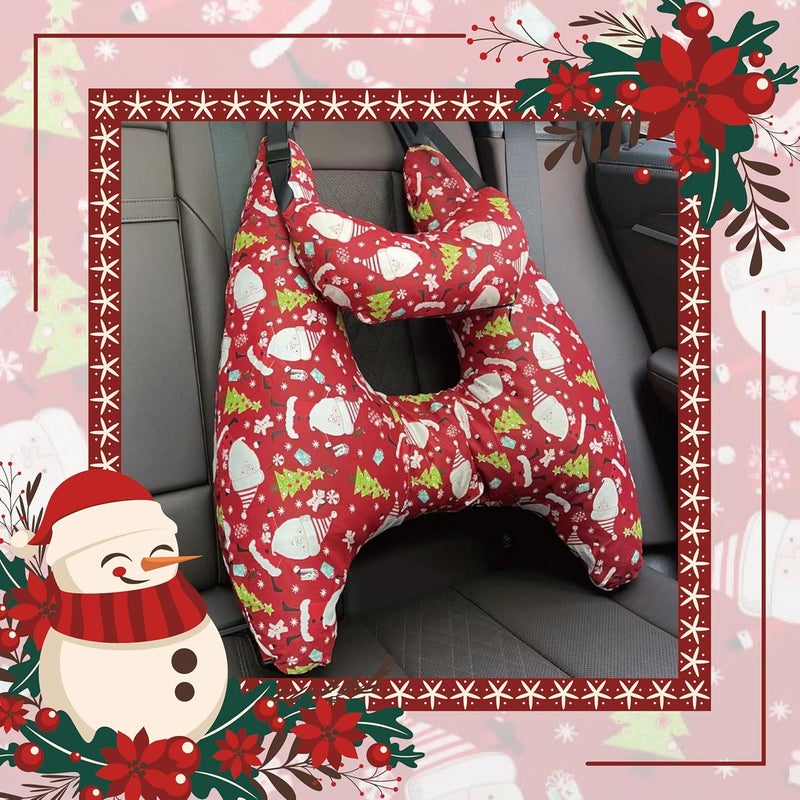 Tumahe Cute Cartoon Travel Pillow Suit, Kids & Adults Car Neck Head Support Cushion Set,Travel car seat Safety Pillow,h Shape car Sleeping Pillow Kids,Pillow case can be Disassembled and Washed (H) - Image 4