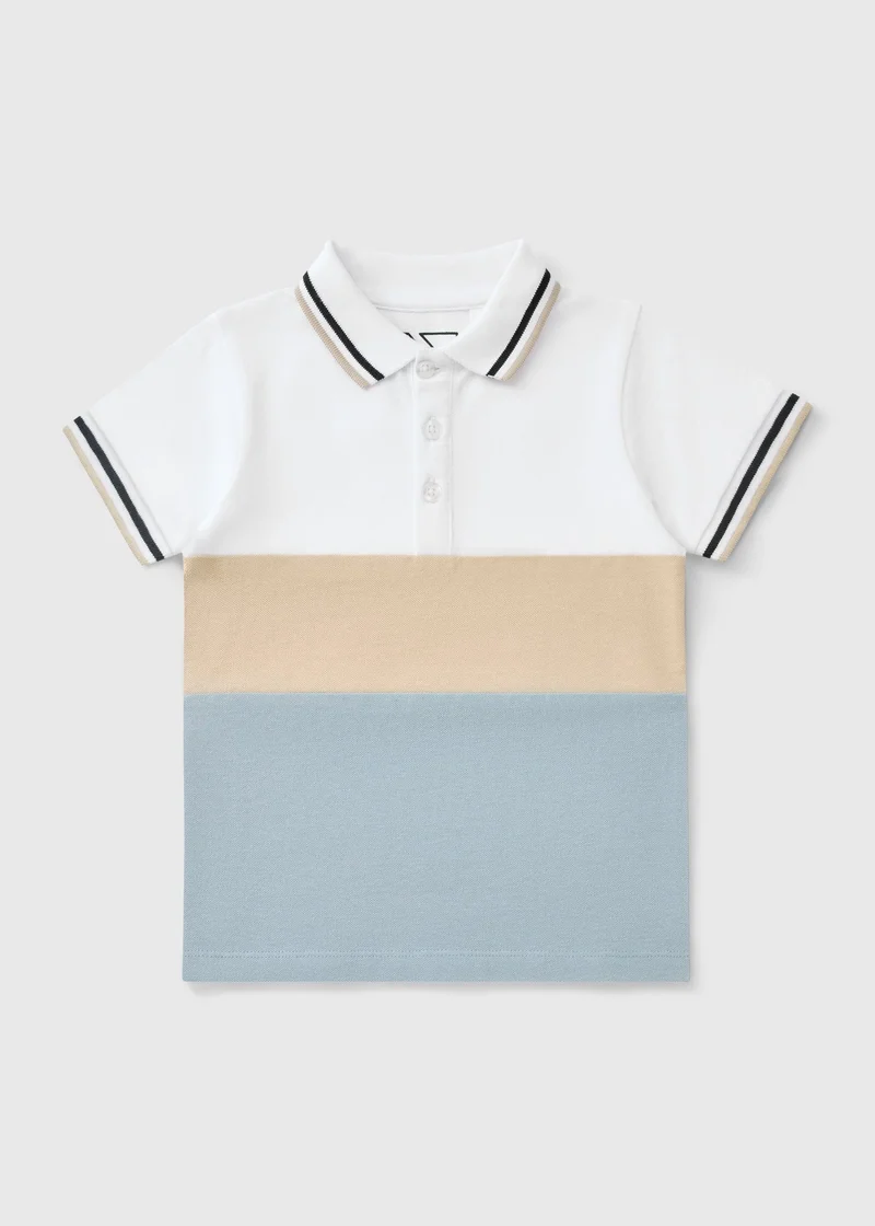 Matalan Boys Multicolour Cut & Sew Polo Shirt