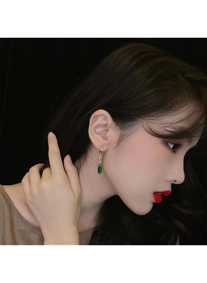 erorex Earrings For Women Men Anime Howls Studs Costume Jewelry Green Water Drop Earrings Accessories - Image 2