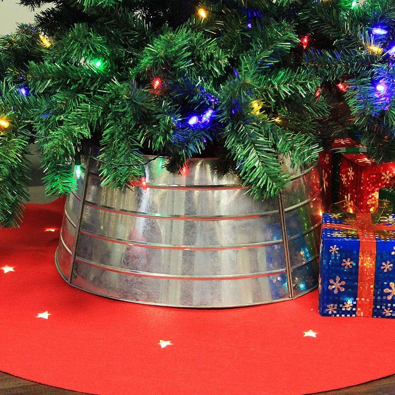Blissun Blissun Metal Christmas Tree Ring Top 16 Inch Diameter Bottom 20 Inch Diameter 