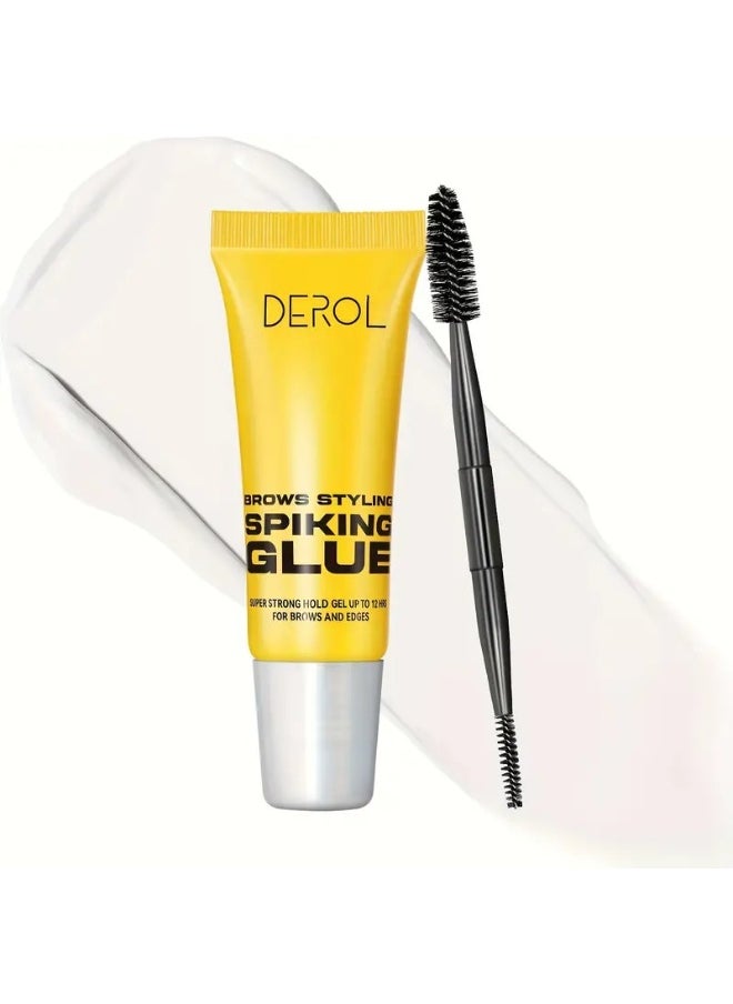 DEROL DEROL Eyebrow Styling Glue with Brush | Transparent Waterproof Sweat-Resistant Long-Lasting Eyebrow Gel for All Skin Types Professional & Home Use  - Image 3