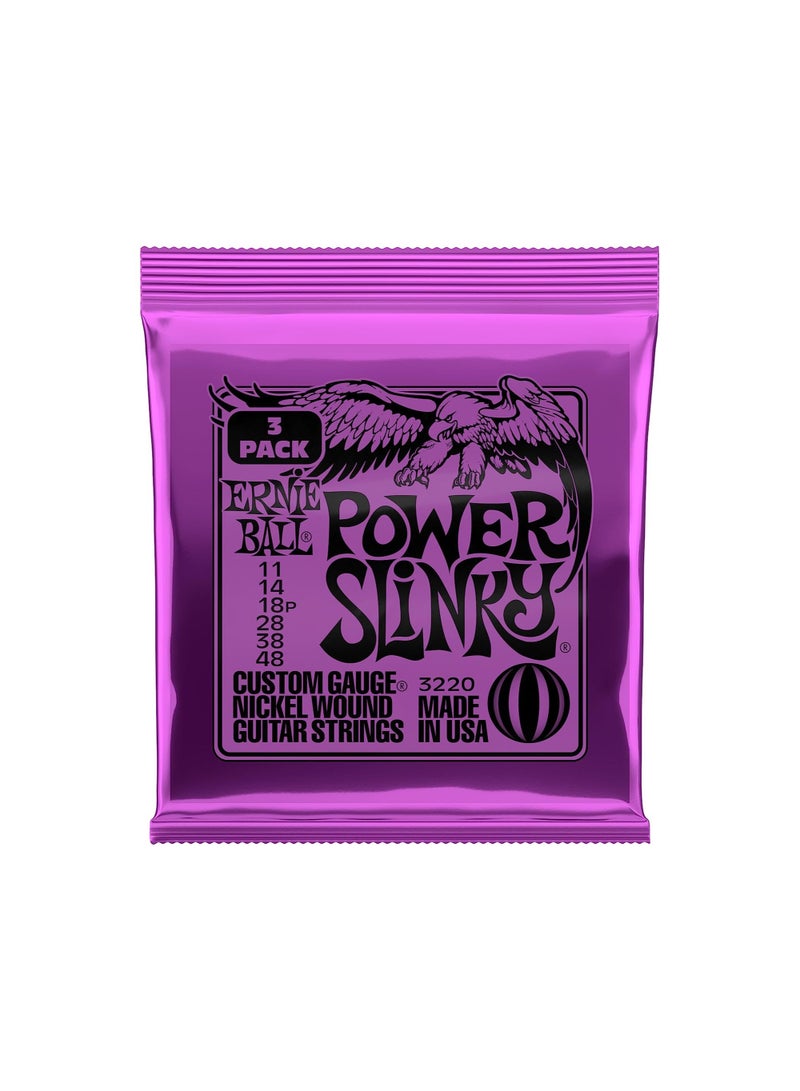 Ernie Ball Power Slinky Nickel Wound Electric Guitar Strings P03220 - Image 1
