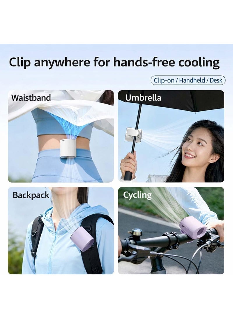 Car Clip On Air Conditioner Fan with Semiconductor Cooling - 199 Speed Levels, 360° Rotation, 6-in-1 Multifunctional Personal Fan for Umbrella, Stroller, Bike, Backpack, Desk & Outdoor Use - Image 4