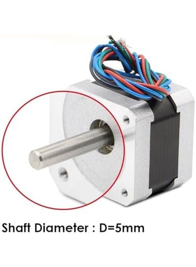 Nema 17 Stepper Motor 42HS34 0.4A 0.28N.m 5mm Shaft 2 Phase 4 Wire CNC Machine - Image 4