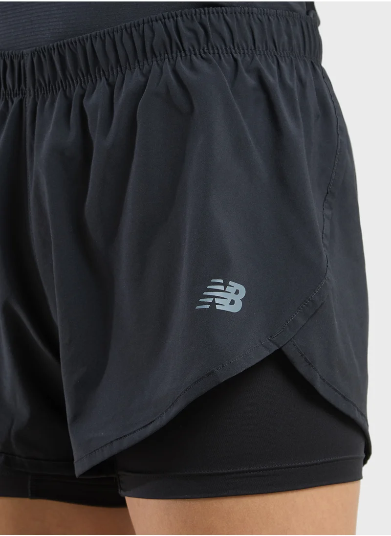 New Balance Core 3 Inch 2-In-1 Shorts