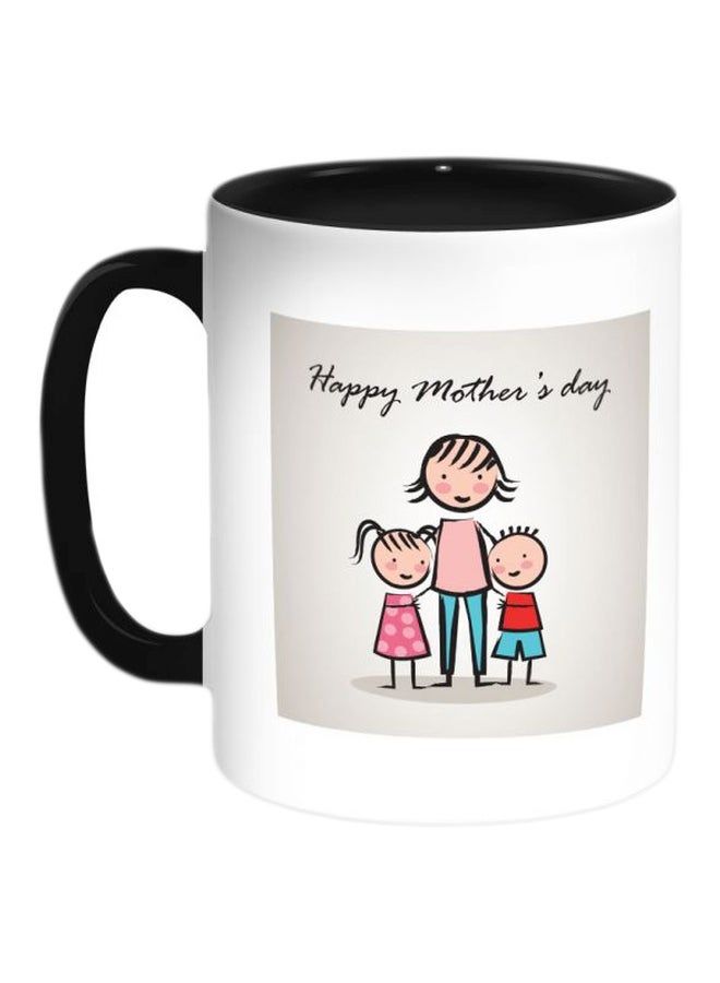RKN Happy Mother'S Day Printed Coffee Mug White/Black/Pink - Image 1
