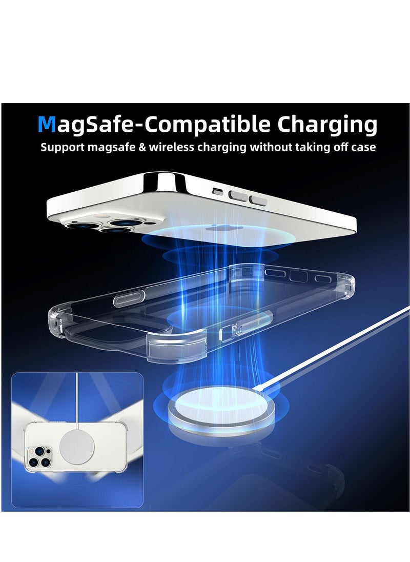 Houmt iPhone 14 Pro Case Clear Soft Flexible TPU Material Anti Shock Slim Transparent with 4 Corners Bumper Shockproof Protective Cover  - Image 4