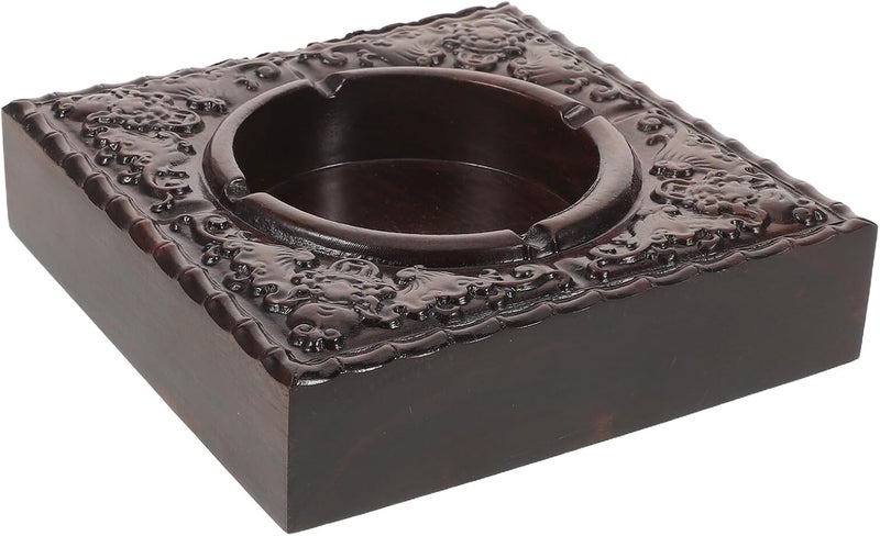 [Famous in Saudi local markets] Ebony Wood Square Ashtray Smokeless Windproof Tabletop Ash Tray Decorative Indoor Outdoor Office Porch Smoking Accessory Changing environment compatible Local stock available Locally packed stock Upgraded general material Light precision processed material Integrated practical design Every household essential Resist frequent use End season clearance Multiple options Systematic nationwide ship Multi-use qualified quality Ready post purchase fulfill Spec compliant trusted quality High positive ratings On-demand local restock Multiple local stock source Great for gift & personal use Market aligned local stock Elegant multi-option build Field tested quality Processed natural substance Latest release Full land route delivery - Image 1