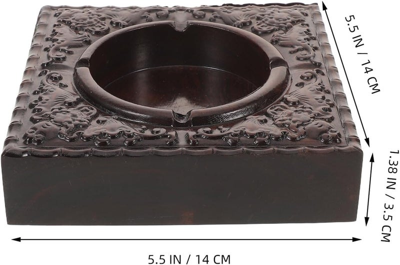 [Famous in Saudi local markets] Ebony Wood Square Ashtray Smokeless Windproof Tabletop Ash Tray Decorative Indoor Outdoor Office Porch Smoking Accessory Changing environment compatible Local stock available Locally packed stock Upgraded general material Light precision processed material Integrated practical design Every household essential Resist frequent use End season clearance Multiple options Systematic nationwide ship Multi-use qualified quality Ready post purchase fulfill Spec compliant trusted quality High positive ratings On-demand local restock Multiple local stock source Great for gift & personal use Market aligned local stock Elegant multi-option build Field tested quality Processed natural substance Latest release Full land route delivery - Image 2