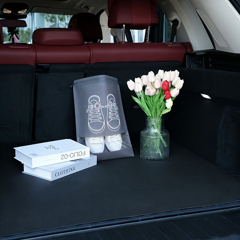Travel Trunk Mat And Shoe Bag Set 23.62x35.43 Inch Non Slip Car Interior - Image 4