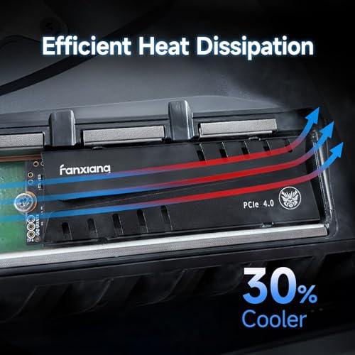 fanxiang S770 500GB NVMe M.2 SSD for PS5 - with Heatsink and DRAM, Up to 7300MB/s, PCIe 4.0, Suitable for PS5 Memory Expansion, Game Enthusiasts, IT Professionals - Image 4