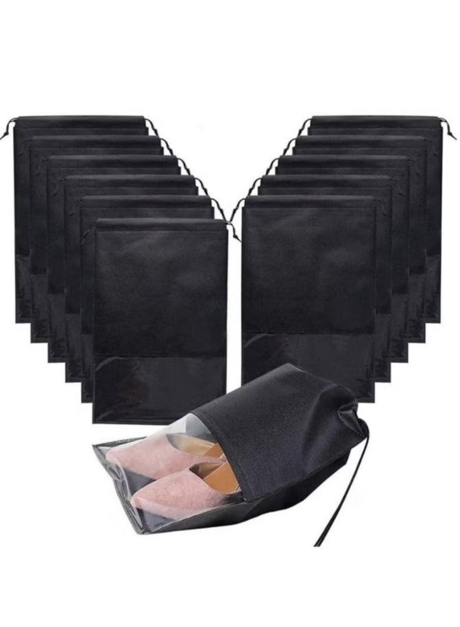Hanayo 12-Pieces Portable Travel Shoe Bags Storage Organizer Bag 44x32centimeter  - Image 2