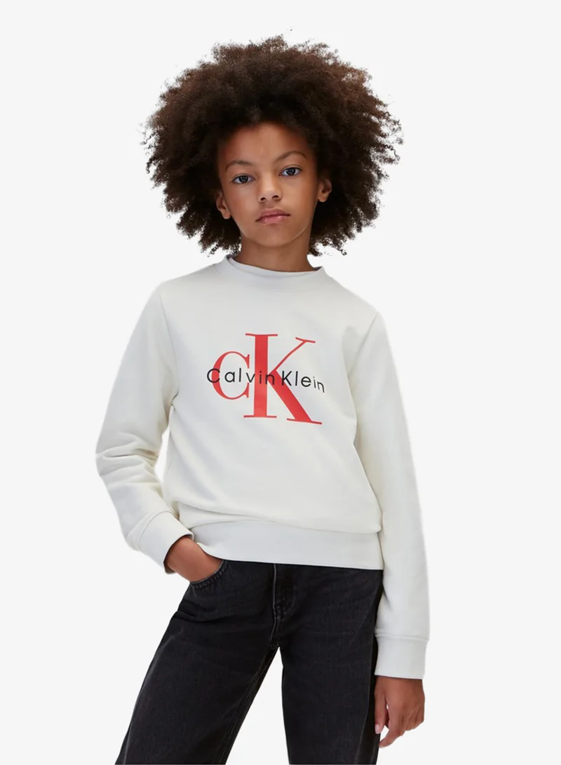 Calvin Klein Jeans Monologo Crew Neck Sweatshirt