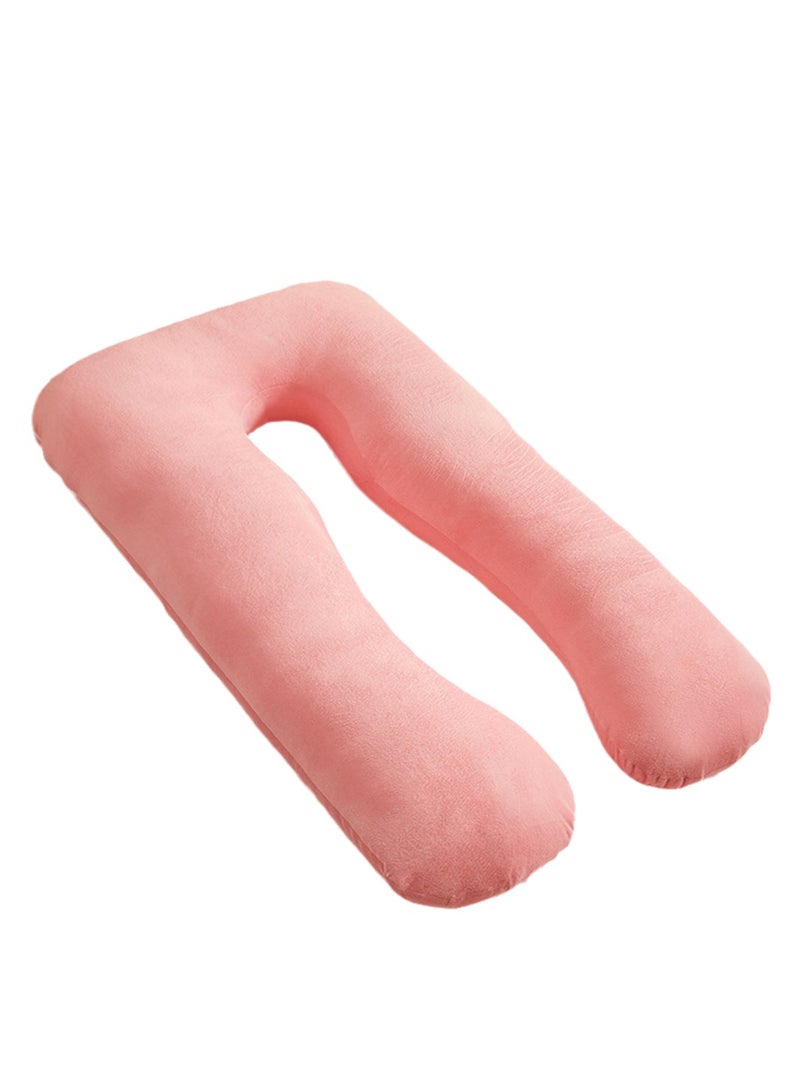 Multifunctional maternity pillow side sleeper pillow pure cotton removable and washable U-shaped nap pillow cushion - Image 1