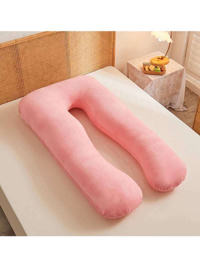 Multifunctional maternity pillow side sleeper pillow pure cotton removable and washable U-shaped nap pillow cushion - Image 2