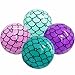 4E's Novelty Mermaid Beach Balls 4 Pack Mermaid Party Favors Mermaid Party Decorations for Girls Mermaid Birthday Party Supplies Under The Sea Themed Party Decor Gifts for Girls Pool Party - Image 3