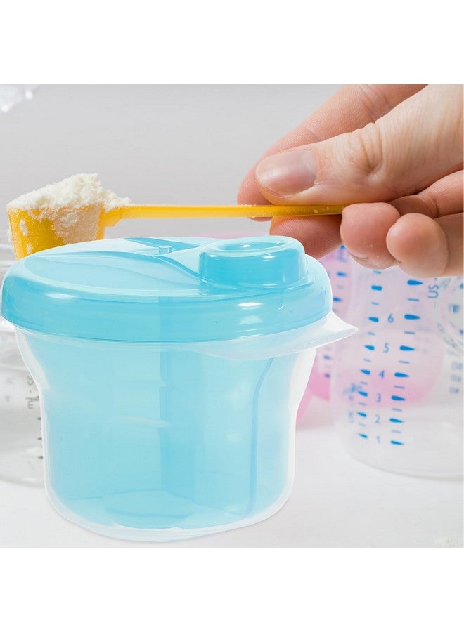 Healifty 3Pcs Box Snack Storage Container Milk Storage Container Portable Formula Dispenser Formula Holder Baby Formula Dispenser Formula Mixing Bottle Baby Holder Food Divider to Rotate - Image 2