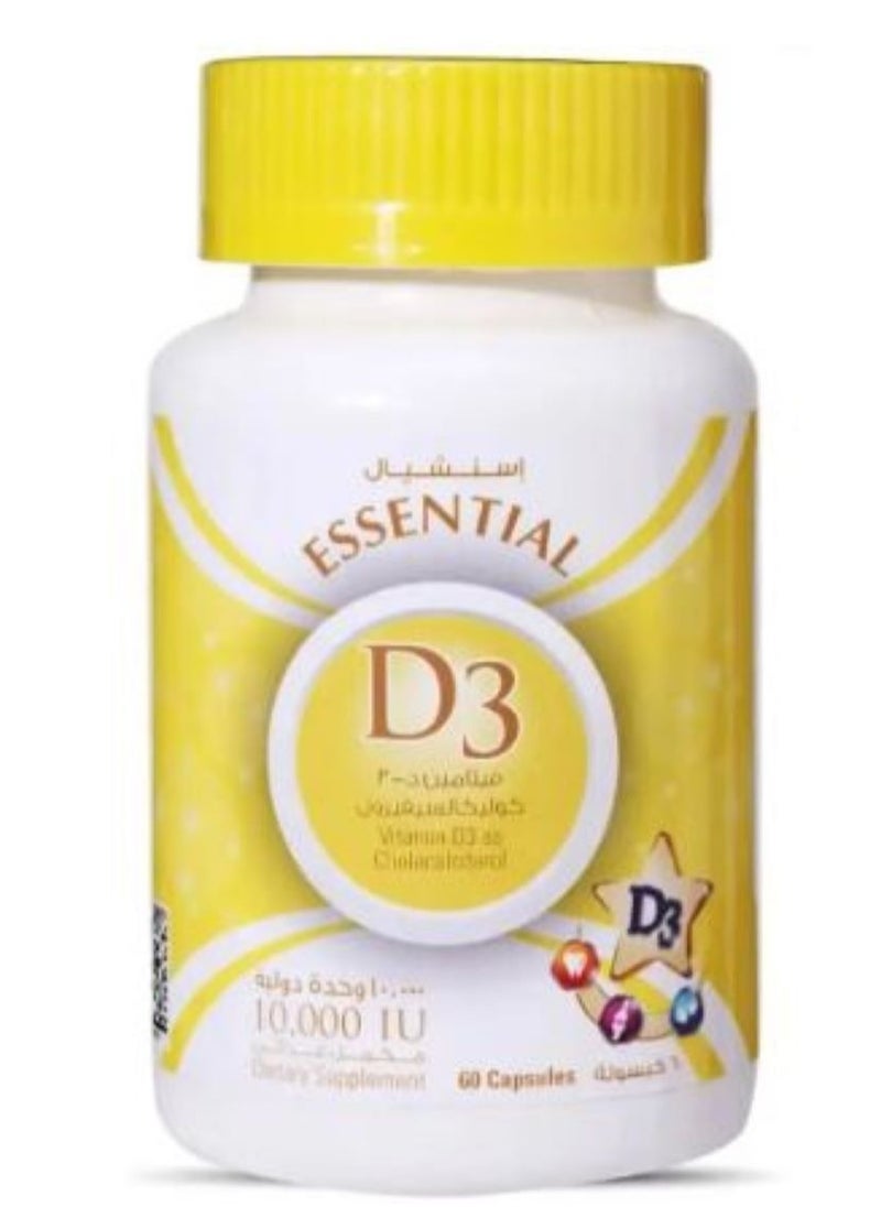 Arnet Pharmaceutical Essential Vitamin D3 10000 IU 100 Capsules 