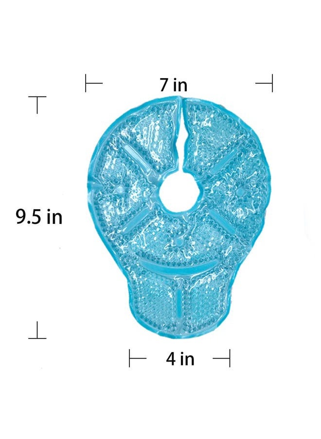 coldchill Reusable Breast Ice Packs, Breast Therapy Pack, Breastfeeding Essentials, for Breastfeeding Relief, Engorgement, Swelling Augmentation, Mastitis, Mastectomy Recovery, 2 Pack (Blue) - Image 2