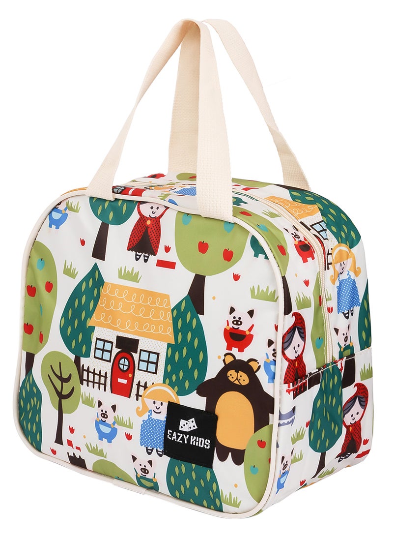 Eazy Kids Panda Lunch Bag With Durable Material And Convenient - White  - Image 1