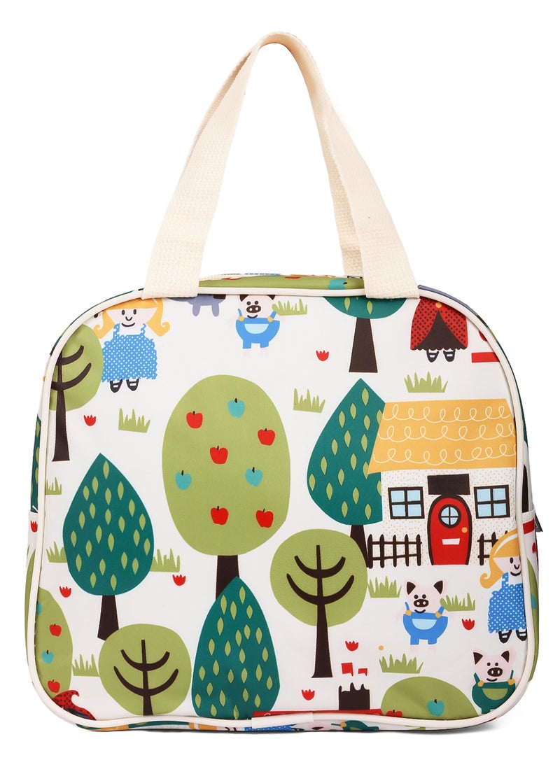 Eazy Kids Panda Lunch Bag With Durable Material And Convenient - White  - Image 3