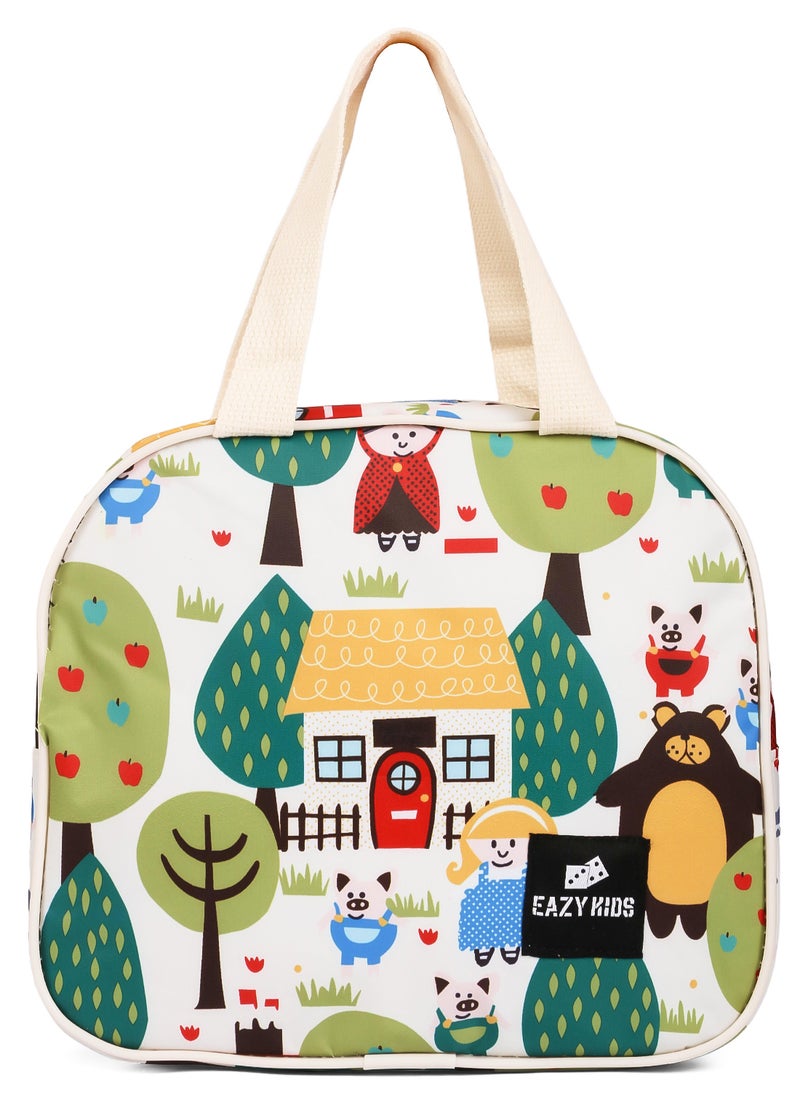 Eazy Kids Panda Lunch Bag With Durable Material And Convenient - White  - Image 2