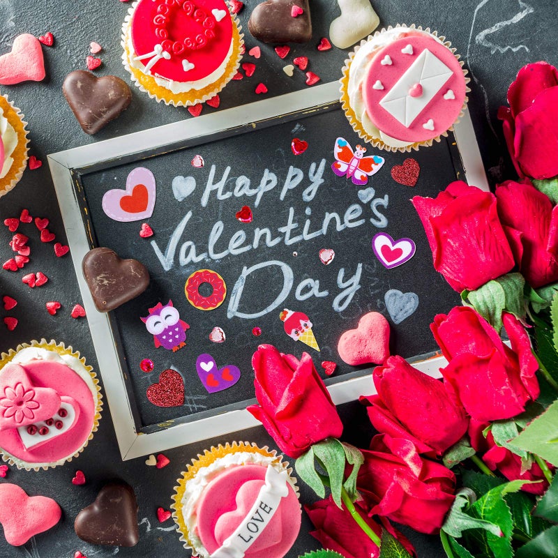 Winlyn Assorted Valentine's Day Craft Stickers - Heart, Cupcake, Owl, Bee Shaped Cutouts - Felt & Foam Stickers for Kids Scrapbooking Cards Decoration - Image 4