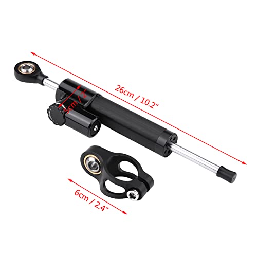Keenso Universal Steering Damper, Motorcycle Steering Damper Stabilizer Linear Reversed Safety Control With Mounting Bracket - Image 4