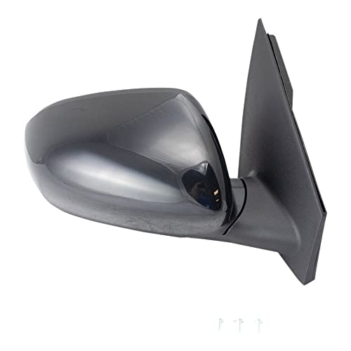 TRQ Passenger Side Power Mirror Smooth Black Paint to Match Compatible with 2017-2022 Kia Sportage KI1321196 - Image 1