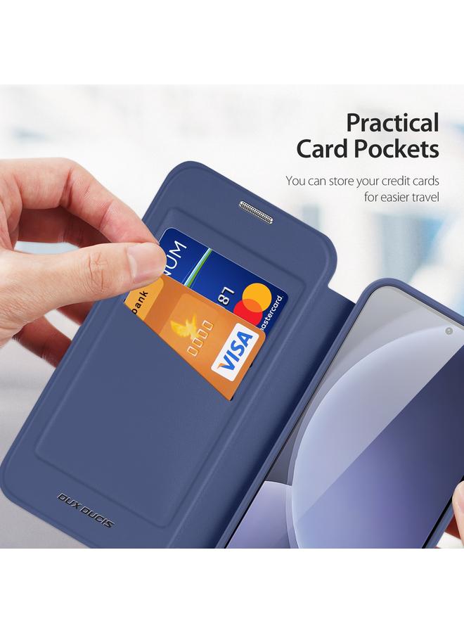 DUX DUCIS Case For Samsung Galaxy S25+ 5G Skin X Pro Series Magsafe Ring Holder Leather Phone Case - Image 4