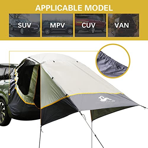 HREFEU SUV Tailgate Tent with Awning, Tailgate Shade Awning for Camping, Hatchback Tent,Sun Shelter Camping Outdoor Travel, Waterproof 3000MM UPF 50+ - Image 3