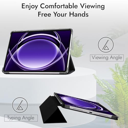 Robustrion Cover for Realme Pad 2 Lite 11 inch Cover Case, Flip Cover with Translucent Back for Realme Pad 2 Lite 11 inch Tablet- Black - Image 3