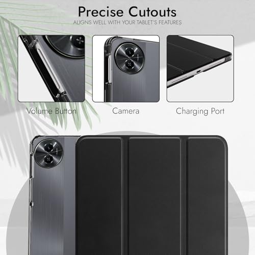 Robustrion Cover for Realme Pad 2 Lite 11 inch Cover Case, Flip Cover with Translucent Back for Realme Pad 2 Lite 11 inch Tablet- Black - Image 4