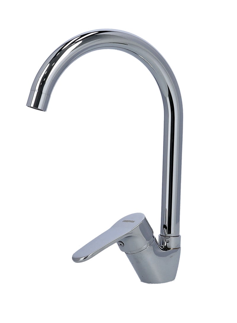 GEEPAS Geepas Single Lever Sink Mixer Chrome Plated Sink Mixer With Solid Metal Lever Handle - Image 5