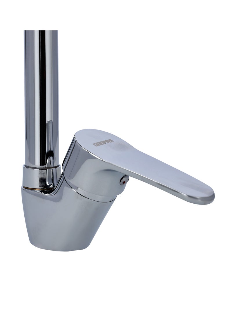 GEEPAS Geepas Single Lever Sink Mixer Chrome Plated Sink Mixer With Solid Metal Lever Handle - Image 3