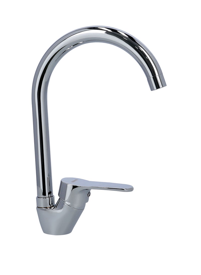 GEEPAS Geepas Single Lever Sink Mixer Chrome Plated Sink Mixer With Solid Metal Lever Handle - Image 1