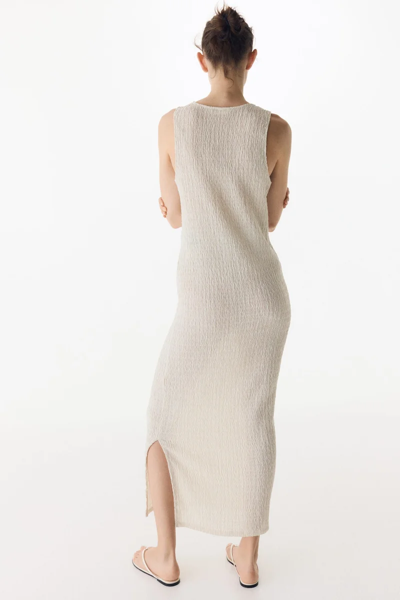 اتش اند ام MAMA Textured jersey dress
