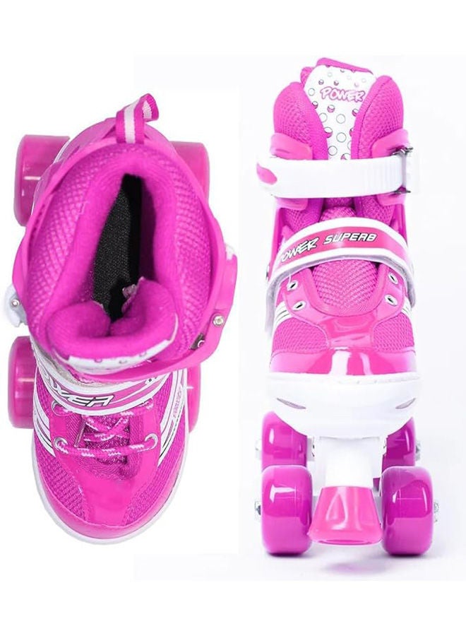 POWER Roller Skates For Beginners, Adjustable Four-Wheel Size Small  - Image 2