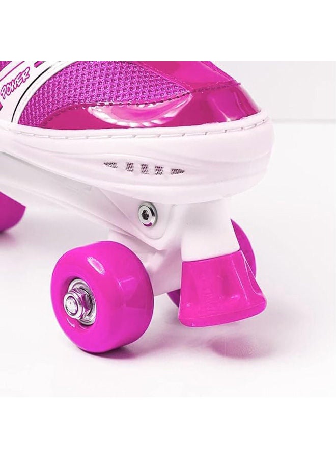POWER Roller Skates For Beginners, Adjustable Four-Wheel Size Small  - Image 4