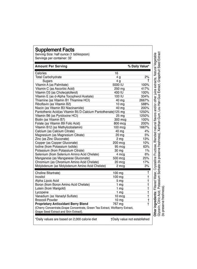 Life Solutions Super Multivitamins And Minerals  Professionally Formulated  Completely Natural  Liquid Dietary Supplement  16 Fl Oz - Image 4
