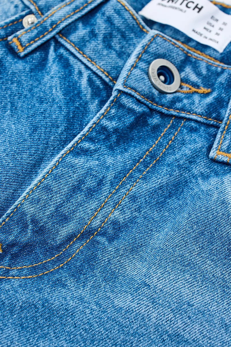 SNITCH  Relaxed Fit Distressed Jeans for Men | Best Price UAE