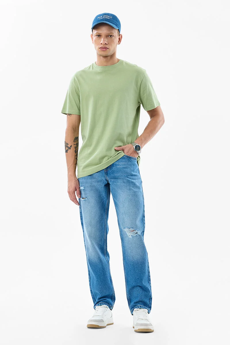 SNITCH Relaxed Fit Distressed Jeans