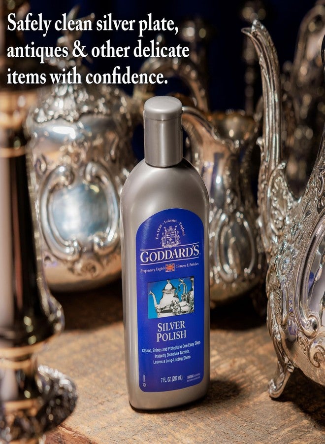 Goddard's Silver Polish for Sterling and Silver Plate, Liquid Cleaner and Polish for Jewelry, Silverware, and Antiques - All-in-One Tarnish Remover Solution, 7 oz - Image 4