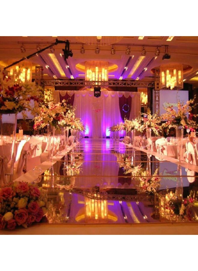 ANMINY 3.3x32.8ft Aisle Runner Mirror Rugs Roll Double Sided Bright Reflective Decorative Carpet for Romantic Wedding Birthday Graduation Party Ceremony Event Home Indoor Decor - Gold/Silver - Image 5