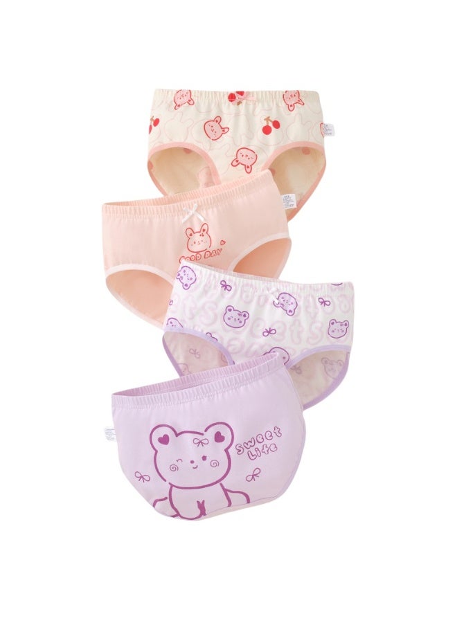 KUYING New Comfortable Skin friendly Breathable Underwear Set 0f 4