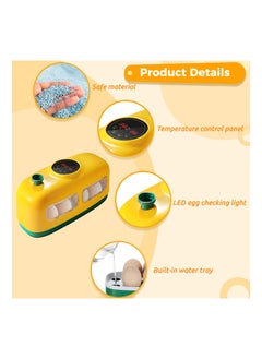 Generic م incubator رقمي لـ 8 بيضات مع مصباح LED، عرض التحكم في درجة الحرارة والرطوبة - أداة تعليمية مثالية لتفريخ بيض الدجاج، والبطة، والإوز، والسمان، وطيور أخرى.  - Image 2